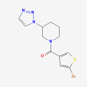 (5-Bromothiophen-3-yl)-[3-(triazol-1-yl)piperidin-1-yl]methanone