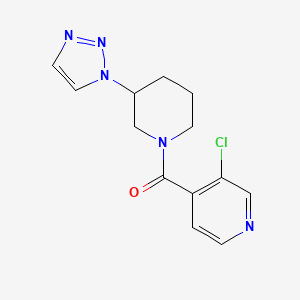 (3-Chloropyridin-4-yl)-[3-(triazol-1-yl)piperidin-1-yl]methanone