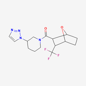 [3-(Triazol-1-yl)piperidin-1-yl]-[3-(trifluoromethyl)-7-oxabicyclo[2.2.1]heptan-2-yl]methanone