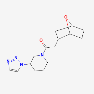 2-(7-Oxabicyclo[2.2.1]heptan-2-yl)-1-[3-(triazol-1-yl)piperidin-1-yl]ethanone