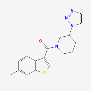 (6-Methyl-1-benzothiophen-3-yl)-[3-(triazol-1-yl)piperidin-1-yl]methanone