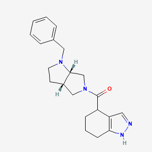 [(3aS,6aS)-1-benzyl-2,3,3a,4,6,6a-hexahydropyrrolo[2,3-c]pyrrol-5-yl]-(4,5,6,7-tetrahydro-1H-indazol-4-yl)methanone