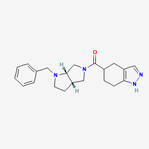 [(3aS,6aS)-1-benzyl-2,3,3a,4,6,6a-hexahydropyrrolo[2,3-c]pyrrol-5-yl]-(4,5,6,7-tetrahydro-1H-indazol-5-yl)methanone