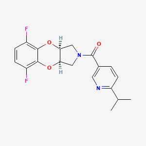 [(3aS,9aR)-5,8-difluoro-1,3,3a,9a-tetrahydro-[1,4]benzodioxino[2,3-c]pyrrol-2-yl]-(6-propan-2-ylpyridin-3-yl)methanone