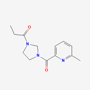 1-[3-(6-Methylpyridine-2-carbonyl)imidazolidin-1-yl]propan-1-one