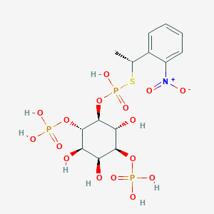 molecular formula C14H22NO16P3S B068107 Caged 5-thio-insp3 CAS No. 165036-14-6