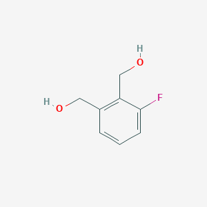 molecular formula C8H9FO2 B068115 (3-氟-1,2-苯撑)二甲醇 CAS No. 160485-42-7