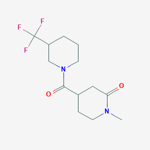 1-Methyl-4-[3-(trifluoromethyl)piperidine-1-carbonyl]piperidin-2-one