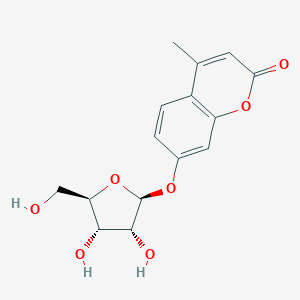 molecular formula C15H16O7 B068122 4-甲基伞花素β-D-呋喃核苷 CAS No. 195385-93-4