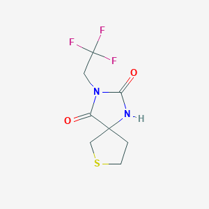 3-(2,2,2-Trifluoroethyl)-7-thia-1,3-diazaspiro[4.4]nonane-2,4-dione