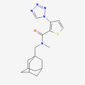 N-(1-adamantylmethyl)-N-methyl-3-(tetrazol-1-yl)thiophene-2-carboxamide