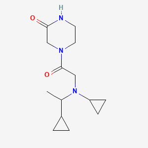 4-[2-[Cyclopropyl(1-cyclopropylethyl)amino]acetyl]piperazin-2-one