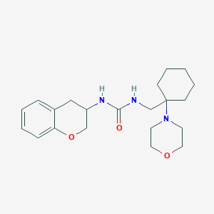 1-(3,4-dihydro-2H-chromen-3-yl)-3-[(1-morpholin-4-ylcyclohexyl)methyl]urea