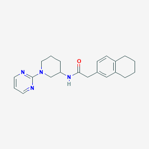 N-(1-pyrimidin-2-ylpiperidin-3-yl)-2-(5,6,7,8-tetrahydronaphthalen-2-yl)acetamide