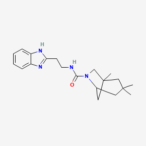 N-[2-(1H-benzimidazol-2-yl)ethyl]-1,3,3-trimethyl-6-azabicyclo[3.2.1]octane-6-carboxamide