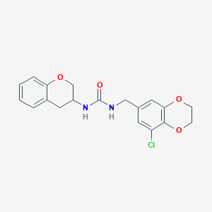 1-[(5-chloro-2,3-dihydro-1,4-benzodioxin-7-yl)methyl]-3-(3,4-dihydro-2H-chromen-3-yl)urea