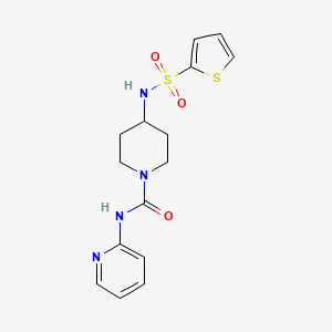 N-pyridin-2-yl-4-(thiophen-2-ylsulfonylamino)piperidine-1-carboxamide