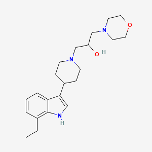 1-[4-(7-ethyl-1H-indol-3-yl)piperidin-1-yl]-3-morpholin-4-ylpropan-2-ol