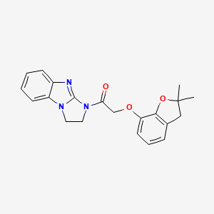 1-(1,2-dihydroimidazo[1,2-a]benzimidazol-3-yl)-2-[(2,2-dimethyl-3H-1-benzofuran-7-yl)oxy]ethanone