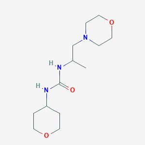 1-(1-Morpholin-4-ylpropan-2-yl)-3-(oxan-4-yl)urea