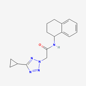 2-(5-cyclopropyltetrazol-2-yl)-N-(1,2,3,4-tetrahydronaphthalen-1-yl)acetamide