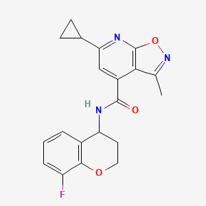 6-cyclopropyl-N-(8-fluoro-3,4-dihydro-2H-chromen-4-yl)-3-methyl-[1,2]oxazolo[5,4-b]pyridine-4-carboxamide