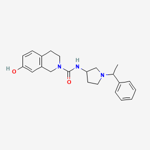 7-hydroxy-N-[1-(1-phenylethyl)pyrrolidin-3-yl]-3,4-dihydro-1H-isoquinoline-2-carboxamide