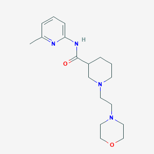 N-(6-methylpyridin-2-yl)-1-(2-morpholin-4-ylethyl)piperidine-3-carboxamide