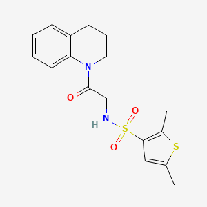 N-[2-(3,4-dihydro-2H-quinolin-1-yl)-2-oxoethyl]-2,5-dimethylthiophene-3-sulfonamide