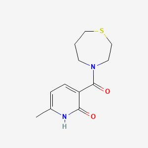 6-methyl-3-(1,4-thiazepane-4-carbonyl)-1H-pyridin-2-one