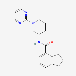 N-(1-pyrimidin-2-ylpiperidin-3-yl)-2,3-dihydro-1H-indene-4-carboxamide