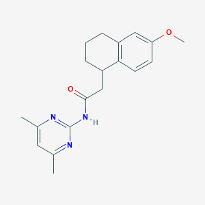 N-(4,6-dimethylpyrimidin-2-yl)-2-(6-methoxy-1,2,3,4-tetrahydronaphthalen-1-yl)acetamide