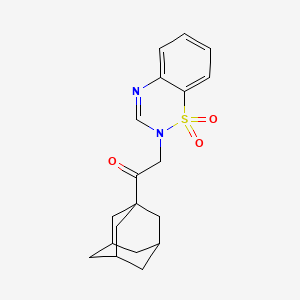 1-(1-Adamantyl)-2-(1,1-dioxo-1lambda6,2,4-benzothiadiazin-2-yl)ethanone