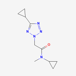 N-cyclopropyl-2-(5-cyclopropyltetrazol-2-yl)-N-methylacetamide