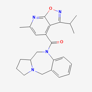 6,6a,7,8,9,11-Hexahydropyrrolo[2,1-c][1,4]benzodiazepin-5-yl-(6-methyl-3-propan-2-yl-[1,2]oxazolo[5,4-b]pyridin-4-yl)methanone