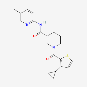 1-(3-cyclopropylthiophene-2-carbonyl)-N-(5-methylpyridin-2-yl)piperidine-3-carboxamide