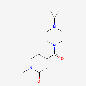 4-(4-Cyclopropylpiperazine-1-carbonyl)-1-methylpiperidin-2-one