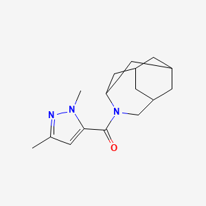 4-Azatricyclo[4.3.1.13,8]undecan-4-yl-(2,5-dimethylpyrazol-3-yl)methanone