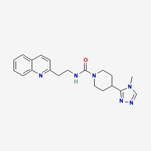 4-(4-methyl-1,2,4-triazol-3-yl)-N-(2-quinolin-2-ylethyl)piperidine-1-carboxamide