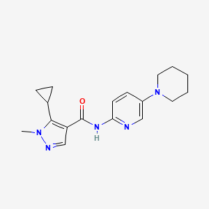 5-cyclopropyl-1-methyl-N-(5-piperidin-1-ylpyridin-2-yl)pyrazole-4-carboxamide