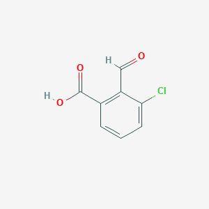molecular formula C8H5ClO3 B068129 3-氯-2-甲酰基苯甲酸 CAS No. 169310-05-8