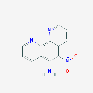 molecular formula C12H8N4O2 B068145 5-硝基-6-氨基-1,10-菲咯啉 CAS No. 168646-53-5