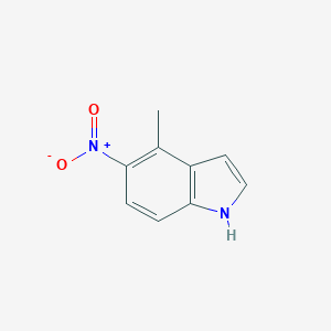 molecular formula C9H8N2O2 B068173 4-methyl-5-nitro-1H-indole CAS No. 165250-69-1