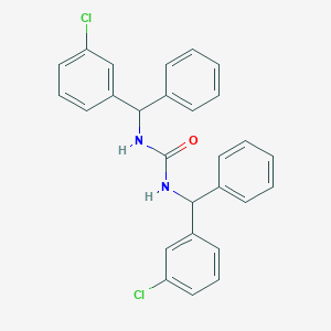 molecular formula C27H22Cl2N2O B068178 N,N'-Bis((3-chlorophenyl)phenylmethyl)urea CAS No. 160807-84-1
