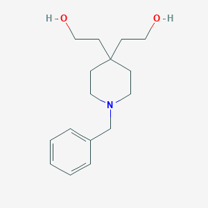molecular formula C16H25NO2 B068179 2,2'-(1-Benzylpiperidine-4,4-diyl)diethanol CAS No. 160133-33-5