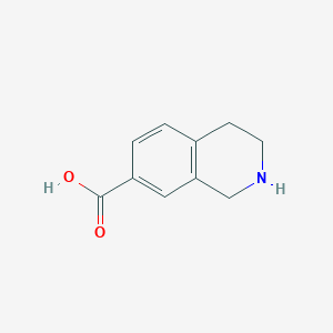 molecular formula C10H11NO2 B068182 1,2,3,4-四氢异喹啉-7-羧酸 CAS No. 160346-57-6