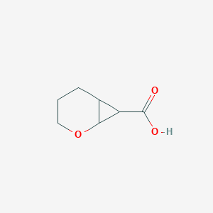 molecular formula C7H10O3 B068200 2-Oxabicyclo[4.1.0]heptane-7-carboxylic acid CAS No. 168141-96-6
