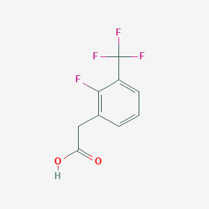 molecular formula C9H6F4O2 B068215 2-氟-3-(三氟甲基)苯乙酸 CAS No. 194943-83-4