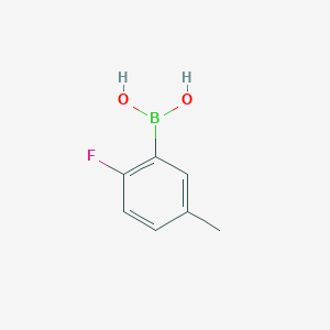 molecular formula C7H8BFO2 B068219 2-Fluoro-5-methylphenylboronic acid CAS No. 166328-16-1