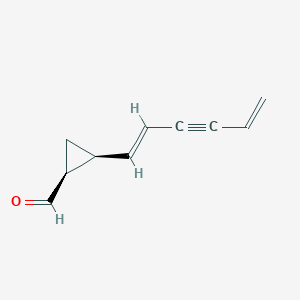 Cyclopropanecarboxaldehyde, 2-(1,5-hexadien-3-ynyl)-, [1S-[1alpha,2alpha(E)]]-(9CI)